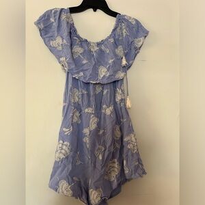 Lush Boat Neckline Flared Leg Romper